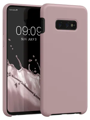 Produktbild von kwmobile Handyhülle für Samsung Galaxy S10e Hülle - Case Silikon - Kabelloses Laden - Schutzhülle Cover in Nude Lilac