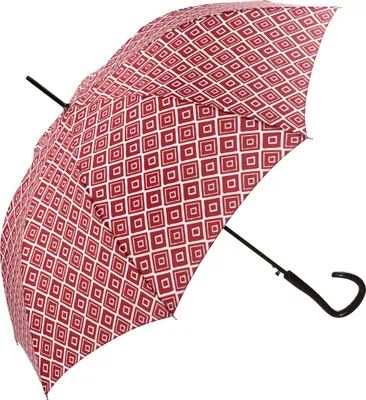 Produktbild von Pierre Cardin Regenschirm Stockschirm Damenschirm Automatik Carreau Rot