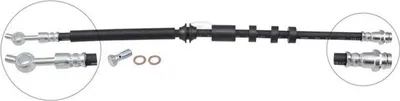 Image de Flexible de frein 441 mm M10x1,0 10,0 mm A.B.S. pour, entre autres, LAND ROVER DISCOVERY