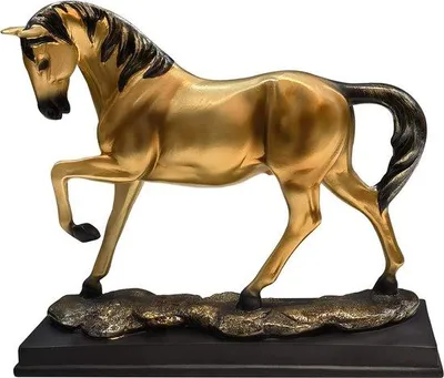 Produktbild von Unyqoos® Pferdefigur – dekorative Skulptur, handgefertigte Deko-Statue für Zuhause & Büro, elegantes Ornament als Geschenk (Geburtstag, Hochzeit, Vater-/Muttertag)