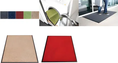Produktbild von MILTEX Schmutzfangmatte Eazycare Color - 60 x 90 cm, hellblau waschbar