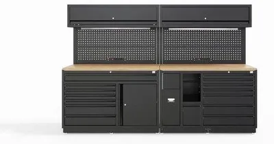 Produktbild von Modulares Werkstattsystem 10-teilig, schwarz