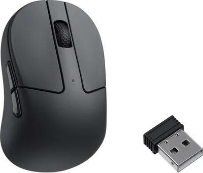Produktbild von Keychron M4 Wireless Maus Optisch, USB, Bluetooth, 2.4GHz, 26000 DPI, 1000 Hz, Schwarz M4-A1