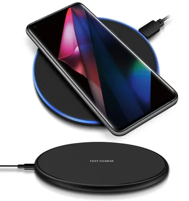 Produktbild von QI Wireless Schnell Ladegerät Oppo Find X3 Pro Kabelloser Charger Ladestation