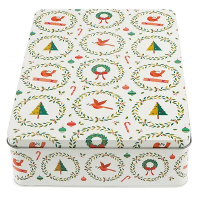 Produktbild von Keksdose Classic Christmas Rex London square Metall ca. 27x19x6,5cm Gebäckdose Blech Weihnachten