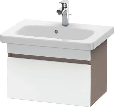 Produktbild von Waschtischunterbau DURASTYLE 368x580x398mm weiß matt/basalt matt weiss matt/basalt matt