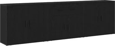 Image de Buffet Chêne noir 240 x 33 x 70 cm Bois d'ingénierie