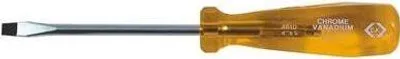 Produktbild von C.K Werkstatt Schlitz-Schraubendreher Klingenbreite: 6 mm Klingenlänge: 100 mm DIN 5264, DIN ISO 2380-2 (T4810 04)