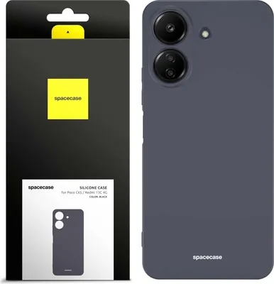 Obrázok produktu pre Silikónový obal SPACECASE Silikónový obal pre Poco C65 / mi 13C 4G Black