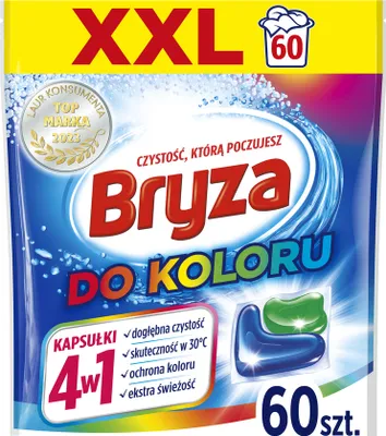 Obrázek produktu pro Bryza Kapsułki do prania kolorowych tkanin 4w1, 60 sztuk