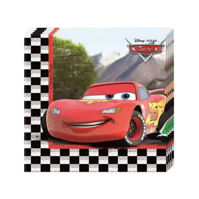 Produktbild von Cars 2 2-lagige Papierservietten 33x33cm