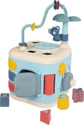 Produktbild von Aktivitätswürfel für Kleinkinder mit 5 Seiten, Formensortierer, Zählrahmen und mechanischen Funktionen
