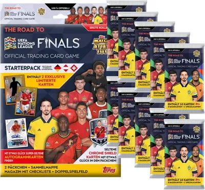 Zdjęcie produktu dla Karty kolekcjonerskie UEFA Nations League Road to 2022 - 1 starter + 10 boosterów