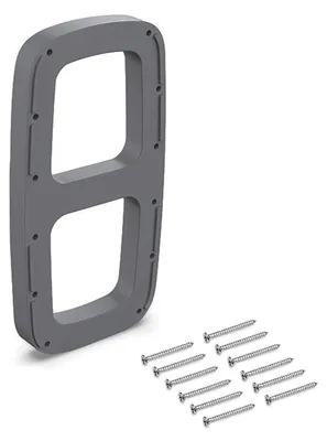 Imagen del producto de Emuca. Accesorio lateral para colgar pliegues, compatible con armarios tipo "sling". Color: plateado. Talla única