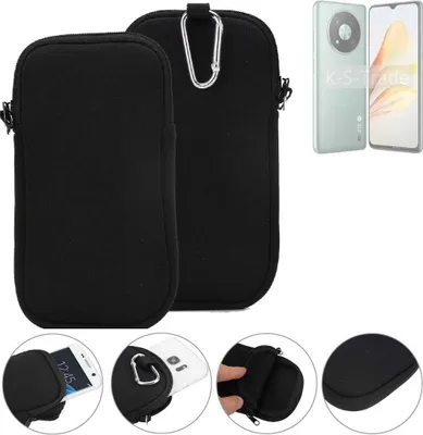 Produktbild von K-S-Trade Neopren-Hülle Handyhülle kompatibel mit ZTE XiaoXian 50 Schutzhülle Neoprenhülle Sleeve Schutz-Hülle Gürtel Tasche Case Holster