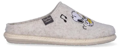 Imagen del producto de Zapatillas de felpa para mujer Toni Pons Snoopy, color blanco, talla 40