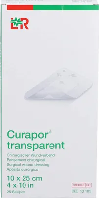 Produktbild von Curapor transparent Wundverband steril 7x5cm, 25 St PFL