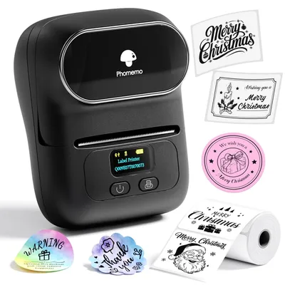 Immagine prodotto di Stampante per etichette portatile - Stampante termica per etichette Bluetooth - 20 a 50 mm - Nero