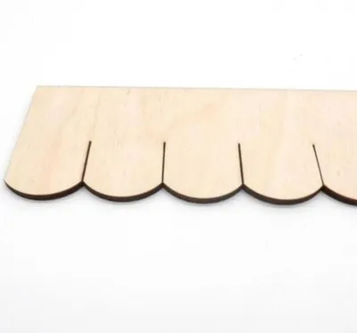 Obrázek produktu pro 1 pás celých dřevěných šindelů Biberschwanz 32 mm