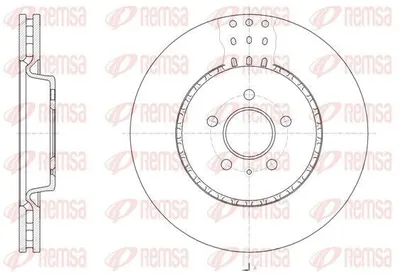 Produktbild von 2x REMSA Bremsscheibe 61493.10 vorne für AUDI A4 Avant (8K5 B8) Q5 (8RB) 52 1mm