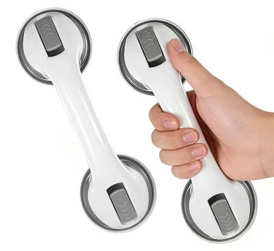 Immagine prodotto di 2 maniglie per doccia con ventosa – Presa di sicurezza per il bagno