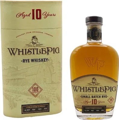 Produktbild von WhistlePig Straight Rye Whiskey Aged 10 Year, 50% Vol. 0,7 l