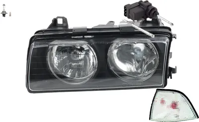 Produktbild von Scheinwerfer passend für BMW 3er E36 09/94- 04/99 Links Leuchtmit. + LWR Blinker 67168353887 63128363495 8363495 82199403093 9403093 Johns