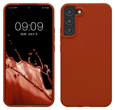 Produktbild von kwmobile Handyhülle für Samsung Galaxy S22 Plus Hülle - Case Silikon - Kabelloses Laden - Schutzhülle Cover in Rusty Orange