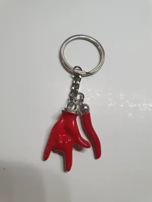 Image de Omgoods - Amulette métallique en forme de corne et de main, porte-bonheur napolitain