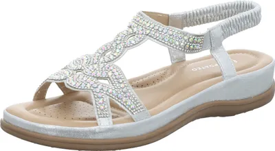 Produktbild von living UPDATED Damen-Sandalette Silber, Farbe:multicolor, EU Größe:38