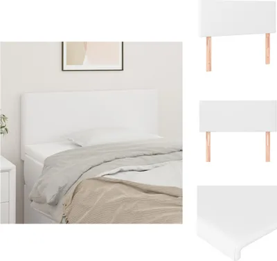 Produktbild von vidaXL Kopfteil Weiß 100x5x78/88 cm Kunstleder -  Kopf- & Fußenden