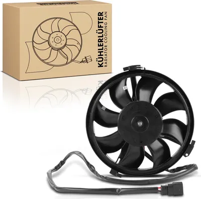 Immagine prodotto di Frankberg 1x radiatore motore monoventola con telaio ventola radiatore VW Passat Audi A4 B5 A6 A8 Skoda Superb I