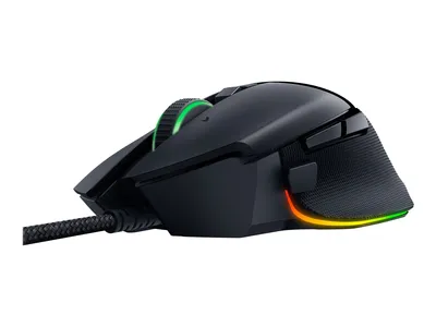 Productafbeelding van Razer Basilisk V3, rechterhandmodel, optische sensor, USB Type-A, 26000 DPI, zwart