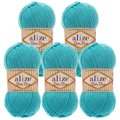 500g Alize Baby Best 287 türkis