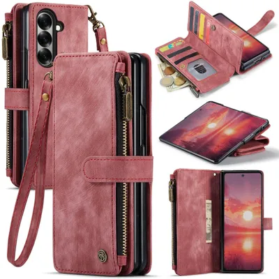 Productafbeelding van Telefoonschaal, flippercase voor Samsung Galaxy Z Fold8 Ultra, kunstleer, met rits