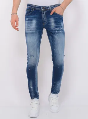 Produktbild von Paint Splash Ripped Hosen Slim - 34