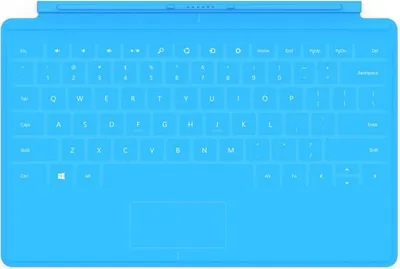 Produktbild von Microsoft Surface Touch Cover cyan blau für Surface RT und Pro