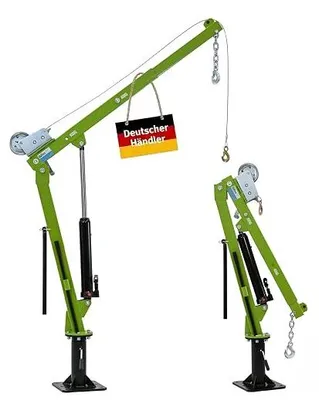 Produktbild von TRUTZHOLM Pickup Kran mit Seilwinde Tragkraft 900 kg hydraulischer Heber 360 Grad drehbar Schwenkkran Hebekran Pritsche Werkstattkran Fahrzeugkran aufschraubbar Hebekran Ladekran