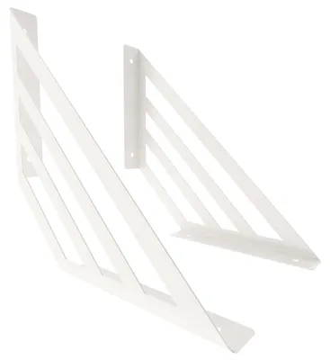 Produktbild von 2x sossai Design Regalträger Truss in Weiß 250x250mm Regalwinkel Bücherregal Konsole Regal Halter