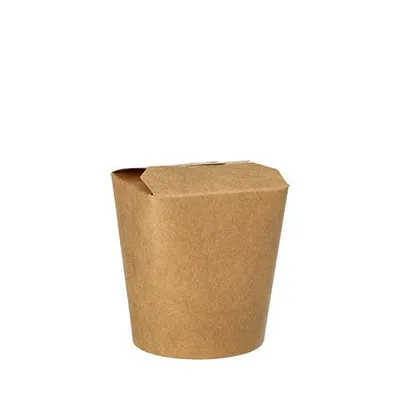 Produktbild von Snackboxen, Pappe rund 230 ml 7,5 cm x 6,5 cm x 5,8 cm braun