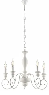 Obrázok produktu pre Shabby Chic Cascina Luster biely 5 svetiel E14