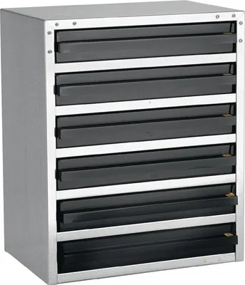 Produktbild von raaco Sortimentskastentresor ESD 250/6-3 B357xT435xH255mm 6 Fächer m.Sortimentskästen