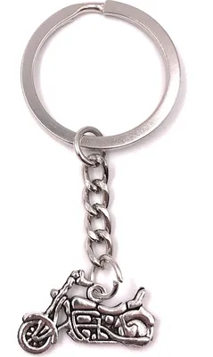 Produktbild von Onwomania Schlüsselanhänger Motorrad Shopper Bike Metall Anhänger Charm