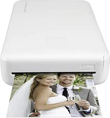 Image de Imprimante photo portable blanche pour smartphone