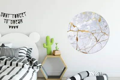 Produktbild von MuchoWow® - Tapetenkreis - Wandbild rund - Schlafzimmerdekoration - Wanddeko - runde Tapete - Kunst für zu Hause