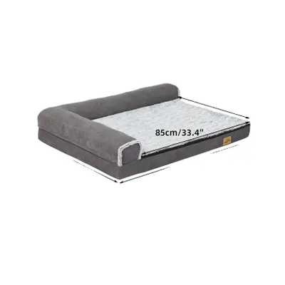 Produktbild von Hundebett, Memory-Schaum, abnehmbarer waschbarer Bezug, L
