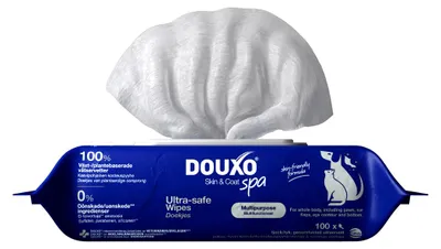 Zdjęcie produktu dla Douxo Spa Wipes 100szt. Wielofunkcyjne Odświeżające Chusteczki Dla Psa i Kota