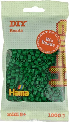 Obrázok produktu pre Hama zažehľovacie korálky 190-10 Hama zažehľovacie korálky organic midi, zelené, v sáčku