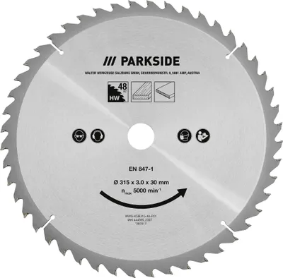 Produktbild von PARKSIDE® Kreissägeblatt Sets (Sägeblatt Ø 315 mm)