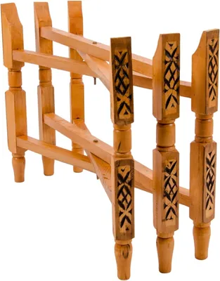 Produktbild von Edles orientalisches Zedernholzgestell für ein 80 cm großes Tablett
